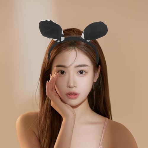 TOPBATHY Zebra Ear Headdress For Kids And Adults Soft Plush Animal Costume Set With Ears Tail Bow Tie And Gloves For Halloween Party Cosplay And Dress-up Events