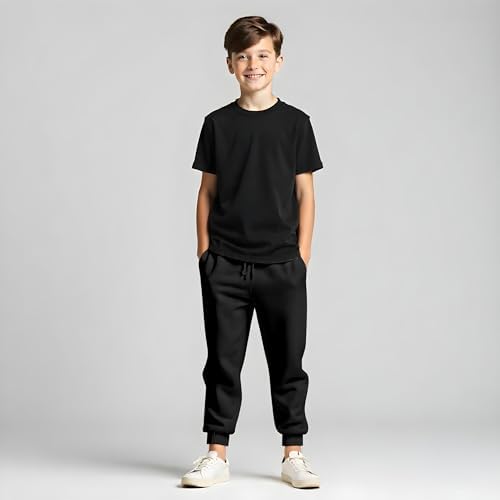 TORO ACTIVA Boys Kids Girls Children School Jog Pants Sports Games Fleece PE Trouser Joggers Cuffed Bottoms 7-13 Years