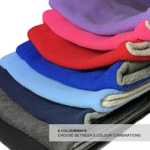 TOSKATOK® Childrens Kids Boys Girls Warm Winter Reversible Soft Fleece Snood Neckwarmer Scarf