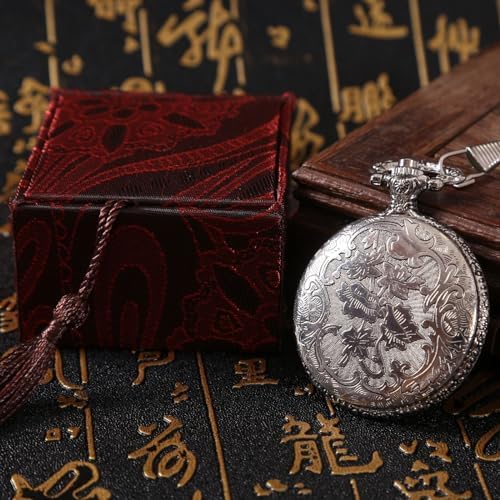 TOWDREU Mini Black Obsidian Scrying Mirror - 1PCS Retro Pocket Watch Witchcraft Kit For Divination Meditation & Spiritual Connection