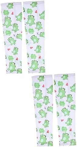 TOYANDONA Pairs Summer Boys and Girls Arm Sleeves Cartoon Design Arm Covers for Sun Protection