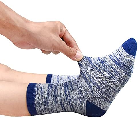 TRAMLE Boys Striped Cotton Socks - 12 Pairs Breathable Cotton Socks For Toddler Kids Boys Or Girls （1-14 Years Old） With Striped Designed