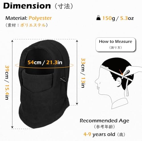 TRIWONDER Kids Balaclava Hat Winter Neck Warmer Hood Ski Fleece Hat Children Warm Ski Cap For Snowboarding Hiking Cycling