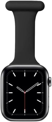 TRIXES Smart Watch Fob - Silicone Nurses Fob Watch - Compatible With Apple Watch Devices - Pin Clasp