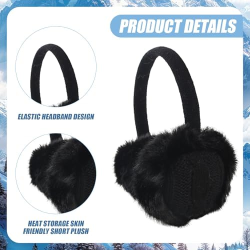 TSLBW Kids Earmuffs Winter Ear Muffs Earmuff For Girls Plush Ear Cover Soft Velvet Winter Ears Warmers For Kid