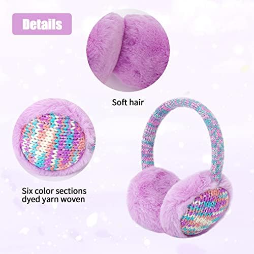 TSLBW Kids Earmuffs Winter Ear Muffs Earmuffs For Girls Plush Ear Cover Soft Velvet Ear Muff Winter Ear Warmers For Kids