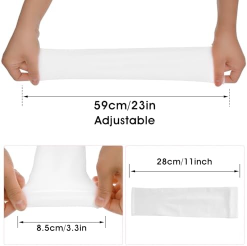 Tucnoeu 2 Pairs Arm Sleeves For Kids UV Protection Arm Sleeves Outdoor Sport Breathable Elastic Ice Sleeve For Boys Girls Compression Arm Sleeve(Black+White)