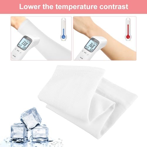 Tucnoeu 2 Pairs Arm Sleeves For Kids UV Protection Arm Sleeves Outdoor Sport Breathable Elastic Ice Sleeve For Boys Girls Compression Arm Sleeve(Black+White)