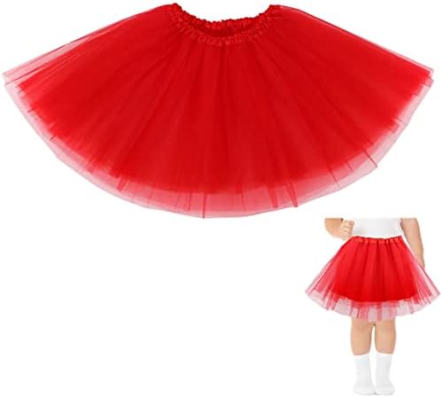 Tutu Skirts For Girls Layered Tulle Ballet Skirt Puffy Princess Fairy Dress For Daily Dance Christmas Halloween New Year Birthday Theme Party Costume For 2-9 Years