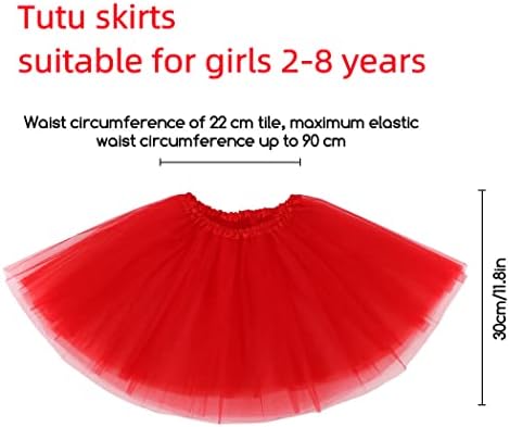 Tutu Skirts For Girls Layered Tulle Ballet Skirt Puffy Princess Fairy Dress For Daily Dance Christmas Halloween New Year Birthday Theme Party Costume For 2-9 Years