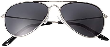 Ultra Kids Sunglasses - Classic Pilot Style UV400 Protection - Durable Metal Frames & Polycarbonate Lenses - Retro Look For Boys Girls - Stylish Sunglasses For Children