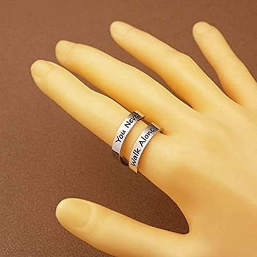 University Trendz Bangtan Kpop Ring - Jung Kook You Never Walk Alone Ring For Boys & Girls