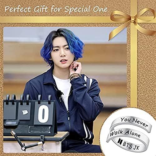 University Trendz Bangtan Kpop Ring - Jung Kook You Never Walk Alone Ring For Boys & Girls
