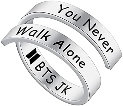 University Trendz Bangtan Kpop Ring - Jung Kook You Never Walk Alone Ring for Boys & Girls