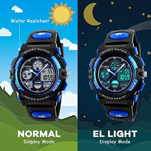 Urdesw Kid Watch For 6-12 Year Old Boys Kids Sports Digital Watch Unique Gifts For Teenager Age 6-15 Electronic Toys For Kids Age 6-15 Year Old Girl Boy Birthday Children's Day Gifts