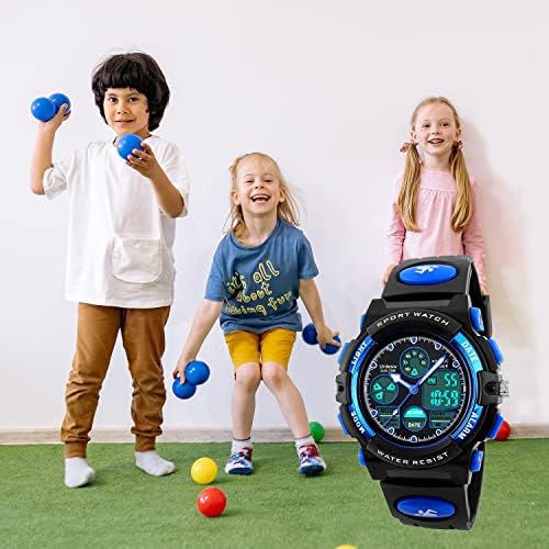 Urdesw Kid Watch For 6-12 Year Old Boys Kids Sports Digital Watch Unique Gifts For Teenager Age 6-15 Electronic Toys For Kids Age 6-15 Year Old Girl Boy Birthday Children's Day Gifts