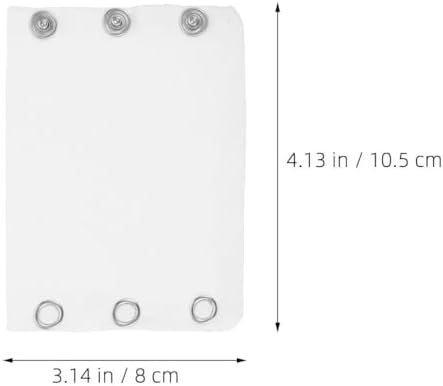 VALICLUD 4pcs Romper Suit Extension Body Suit Extenders Alargadores De Pañaleros Bodysuit Button Extender Body Suit Extender Snap Extender For Bodysuit Body Extender Fabric White