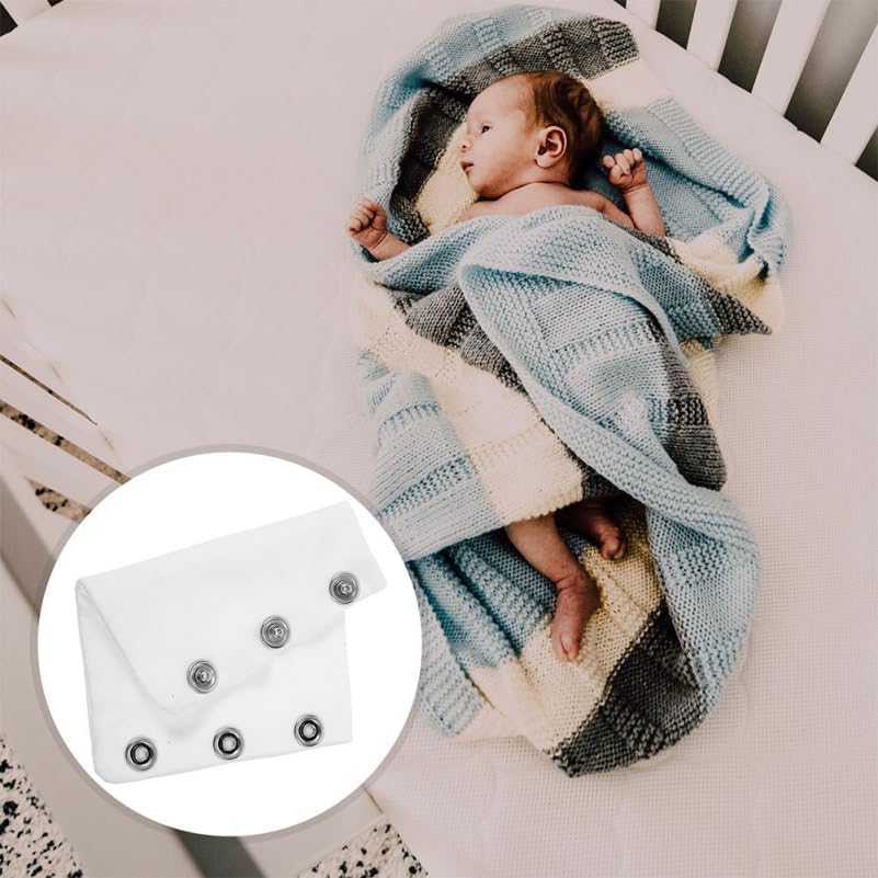 VALICLUD 4pcs Romper Suit Extension Body Suit Extenders Alargadores De Pañaleros Bodysuit Button Extender Body Suit Extender Snap Extender For Bodysuit Body Extender Fabric White