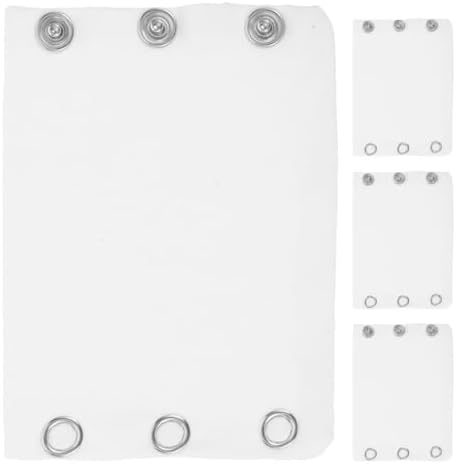 VALICLUD 4pcs Romper Suit Extension Body Suit Extenders Alargadores De Pañaleros Bodysuit Button Extender Body Suit Extender Snap Extender for Bodysuit Body Extender Fabric White