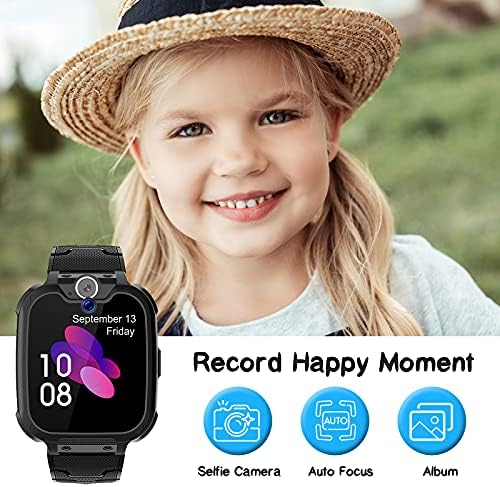 Vannico Kids Smart Watch Boys Girls - Smart Watch For Kids Phone Call SOS Camera For Kids Music Touch Screen 16 Games MP3 Alarm With SD Card Kids Watch For Boys & Girls 3-12Y Birthdays Gifts