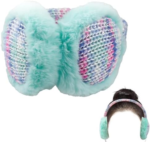Vanyibro Adjustable Kids Earmuffs - Winter Warm Plush Ear Muffs For Girls And Boys Toddler And Teen 3-10 Years Knit Ear Warmer