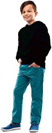 Vasego Boys Girls Plain Coloured Hoodie Jacket Kids Children Pockets Warm Hoody Hooded Sweatshirt Outerwear Tops UK