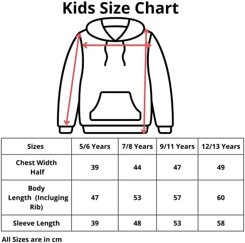 Vasego Boys Girls Plain Coloured Hoodie Jacket Kids Children Pockets Warm Hoody Hooded Sweatshirt Outerwear Tops UK