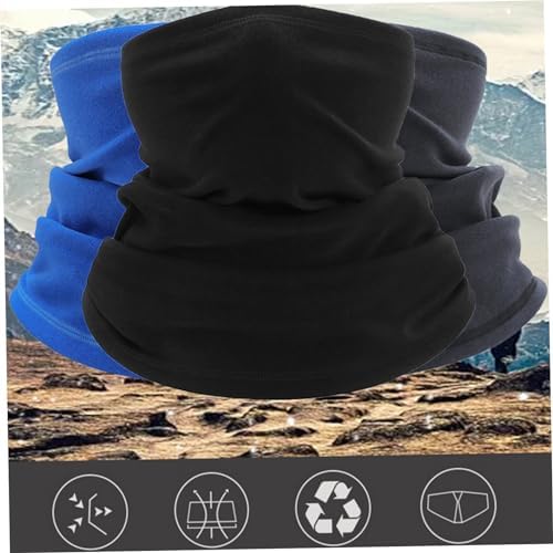 Veesper Neck Warmer Kids 3PCS Windproof Warm Toddler Snoods For Kids High Elastic Neck Gaiter For Boys Girls Thick Baby Snood For Skiing Running Cycling