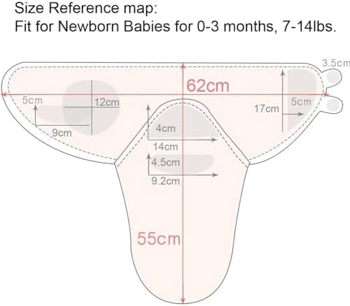 Vicloon Baby Swaddle Wrap 2 Pcs Newborn Swaddle Blanket Wrap Organic Cotton Baby Blanket Wrap For Baby 0-3 Months 7-14lbs