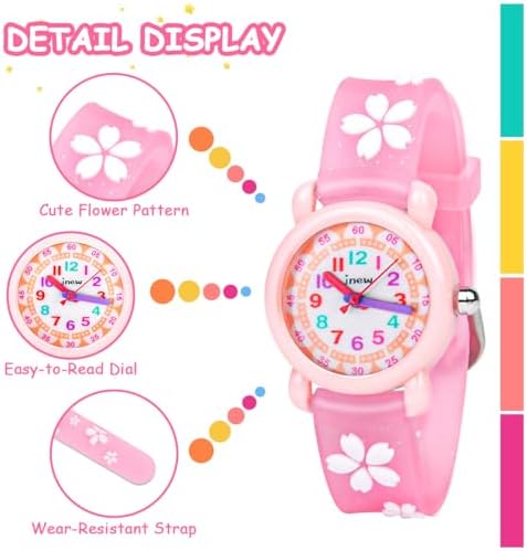Vicloon Kids Watch Girls Watch Waterproof 3D Cute Cartoon Toy Silicone Band Wristwatch Childrens Watches Gift For Girls Boys Age 3-11 Years Old