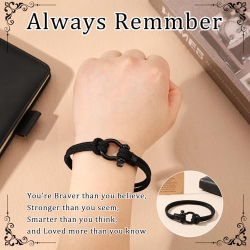 ViEinkaufen Boys Bracelet Black Teenage Boy Birthday Bracelet Gifts Cool Presents For 13 14 15 16 17 18 Year Olds Boy