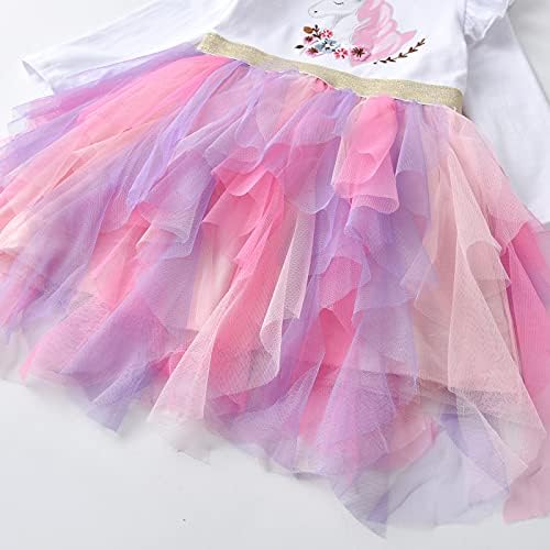 VIKITA Girls Dresses Princess Dress Flower Tulle Birthday Party Dress Girls Clothing 2-8 Years