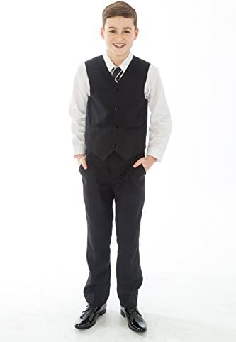 Vivaki 5 Piece Slim Fit Black Suit