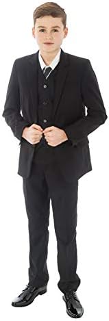 Vivaki 5 Piece Slim Fit Black Suit