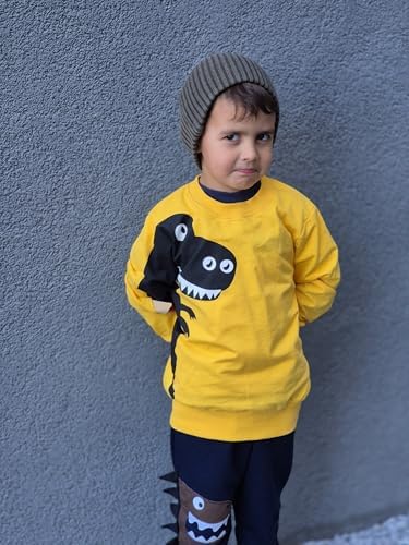 Volunboy Little Boy Dinosaur Clothing Sets Toddler Sweatshirt + Jogging Trousers 2PCS Outfits