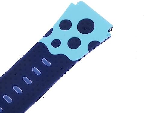 Vsilay Replacement Silicone Watch Strap Sweat-proof Bracelet Watchband Universal For 16mm/20mm Width Kid Phone Watch