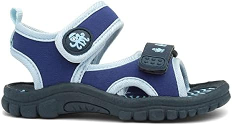 Walkright Boys Navy And Blue Easy Fasten Sandal