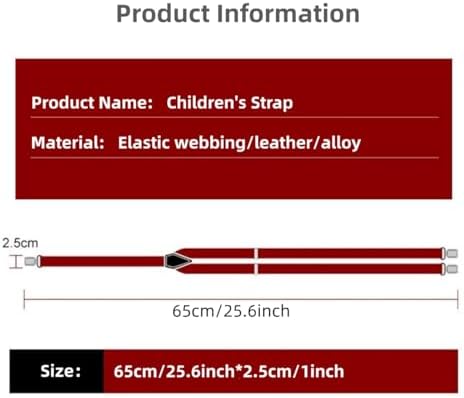 WannGe Kids Y-Shape Suspenders - Adjustable Comfortable Braces For Boys & Girls