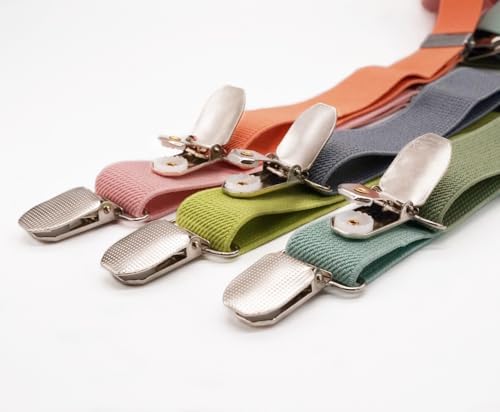 WannGe Kids Y-Shape Suspenders - Adjustable Comfortable Braces For Boys & Girls