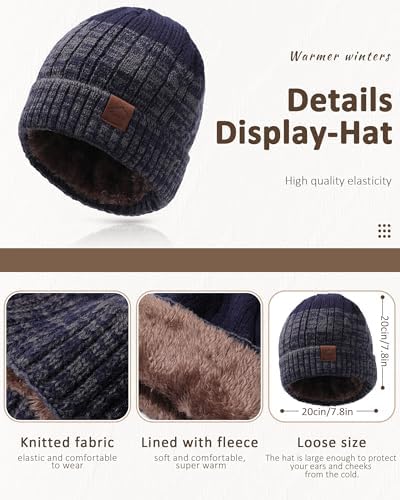 WELROG Children's Winter Hat Scarf Gloves For Boys Girls Winter Hats Scarfs Set For Children 4-15 Years Warm Outdoor Hat And Scarf For Kids Winter Ski Suit