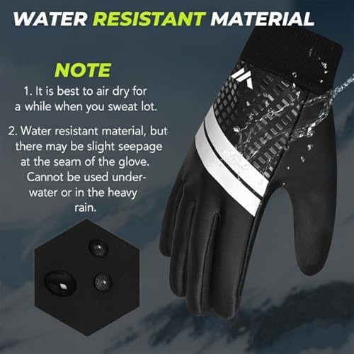 WESTWOOD FOX Waterproof Winter Gloves For Boys And Girls– Windproof Thermal Kids Gloves Anti-Slip Touchscreen Warm Insulated Mittens For Running Cycling Snow Ski & Cold Weather