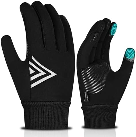 WESTWOOD FOX Winter Warm Kids Gloves Children Thermal Touchscreen Gloves Anti-Slip Sports Cycling Running Riding Outdoor Gloves For Boys Girls 4-12 Years Old