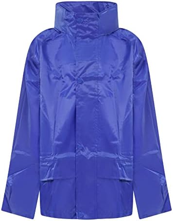Wetplay Waterproof Rain Jacket For Kids Childs Childrens Boys Girls With Hood Lightweight Raincoat