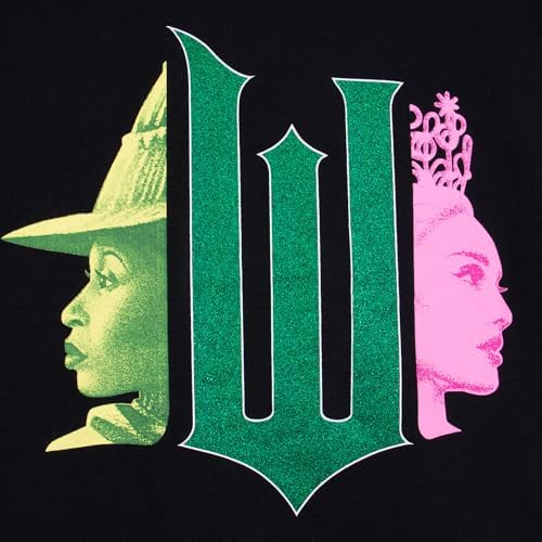 WICKED Girls Hoodie Elphaba And Glinda Girls’ Jumpers Glitter Hoodie Elphaba Girls Clothes Ages 6 To 13 Years