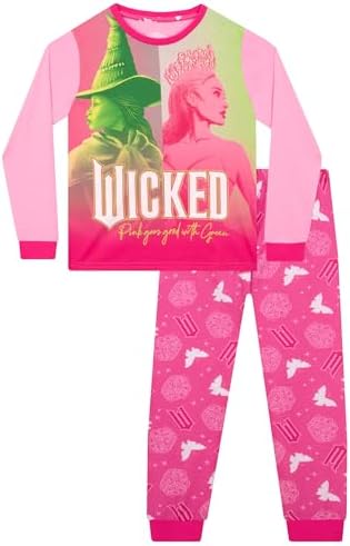Wicked Girls Pyjamas Glinda And Elphaba Girls' Pyjama Sets Sizes 6 To 13 Years