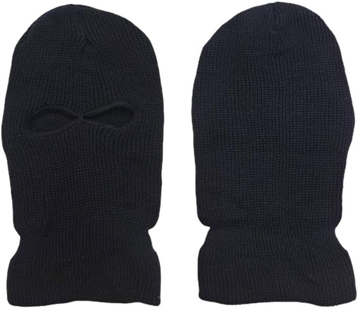 Winter Childrens Warm Face Mask Headgear Skiing Cold-Proof Mask Childrens Three-Hole Two-Hole Knitted Hat