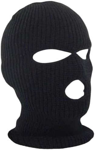 Winter Childrens Warm Face Mask Headgear Skiing Cold-Proof Mask Childrens Three-Hole Two-Hole Knitted Hat