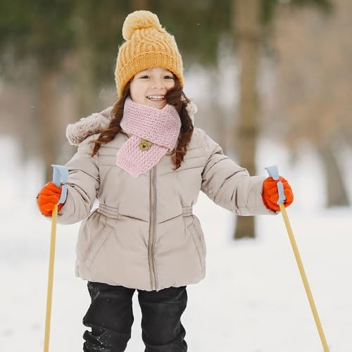 Winter Kids Fleece Scarf Solid Baby Boys Girls Scarves Wrap Cross Collar Children Neck Warmer For Toddler Y7XXWJ