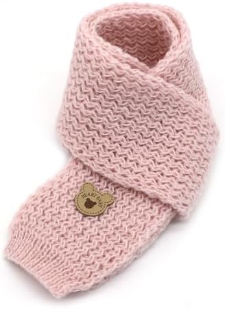 Winter Kids Fleece Scarf Solid Baby Boys Girls Scarves Wrap Cross Collar Children Neck Warmer for Toddler Y7XXWJ