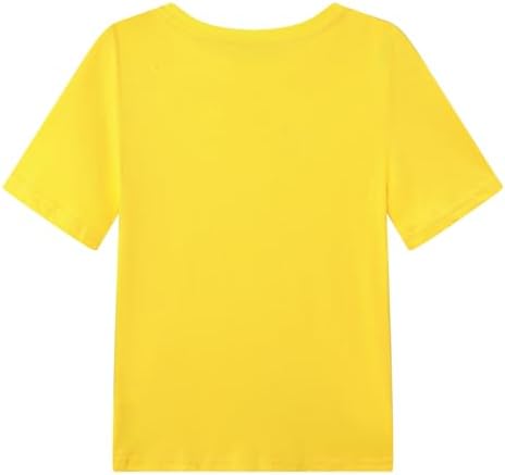 WinZero Kid's Cotton T-Shirt Crew Neck Girls Boys T Shirts Summer Short School Tee Tops For Children 5-13 Years 2 Pack